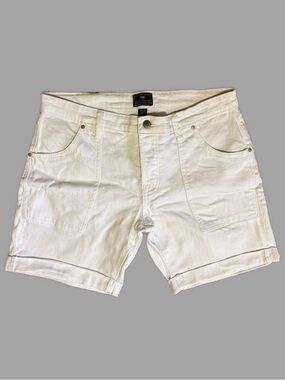 GAP Women’s White Denim Sexy Boyfriend Utility Shorts Size 8 (29 Waist)
